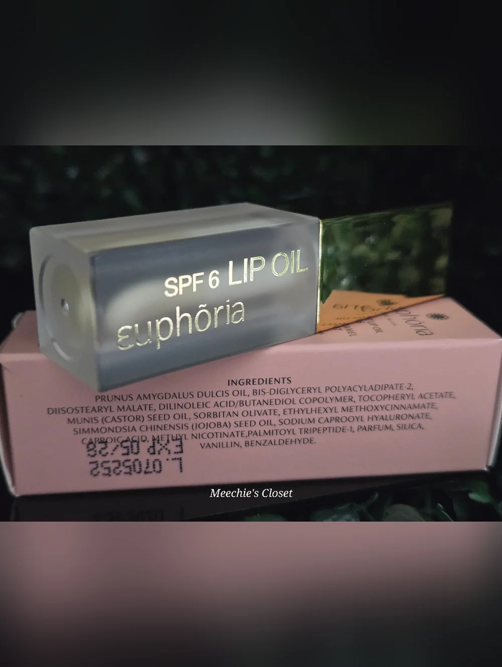 Euphoria Sunlight Lip Oil SPF 6 Salted Caramel Croissant 5ml New in Box